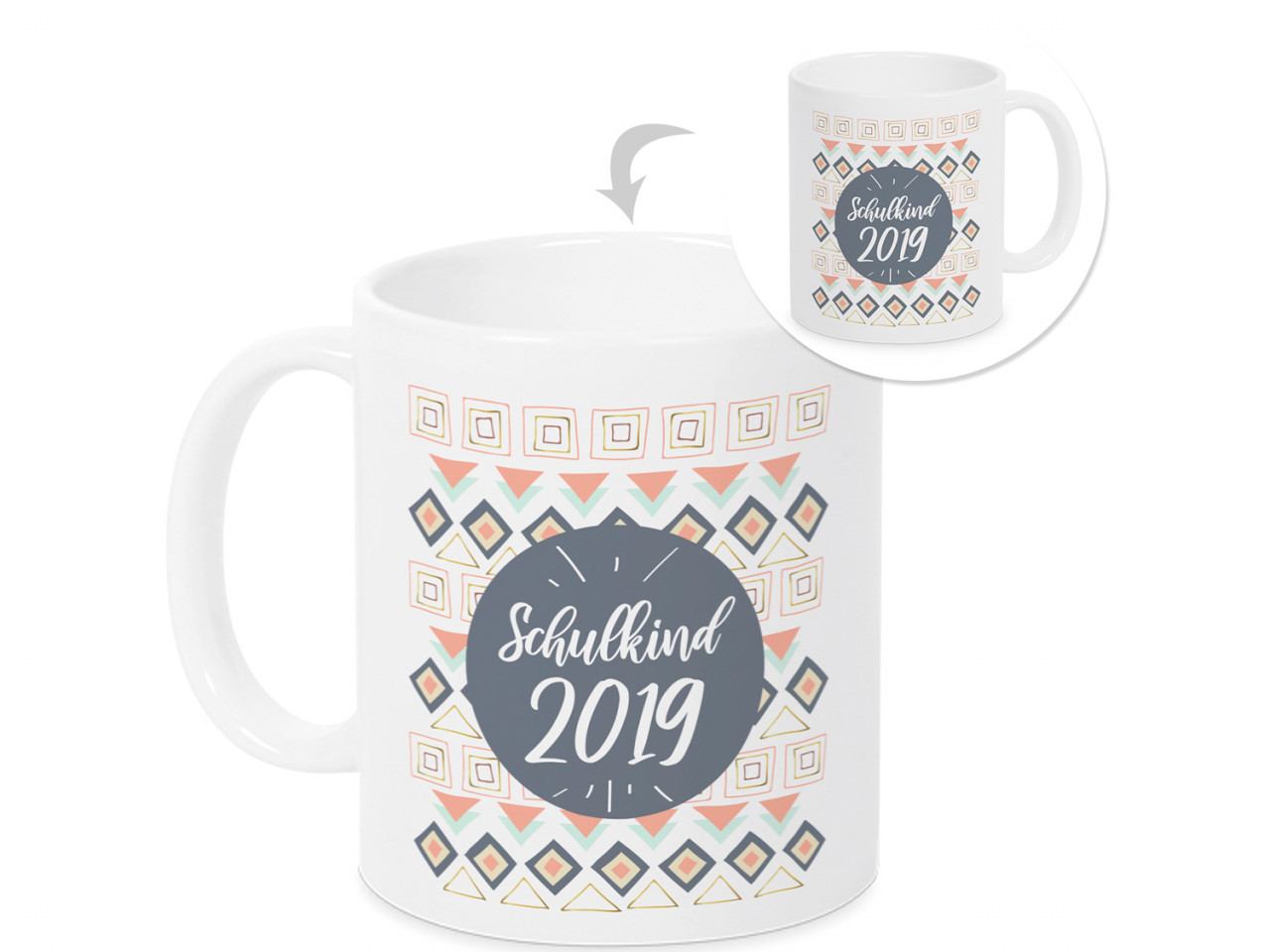 Kinder Tasse - Geschenk Einschulung Mädchen - Schulkind...