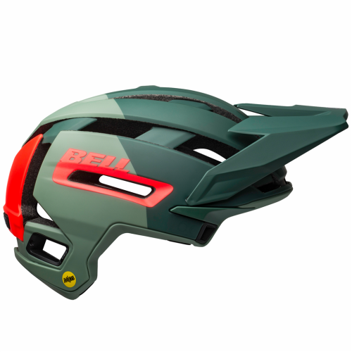 Bell Super AIR MIPS Spherical Velohelm - matte/gloss green/infrared