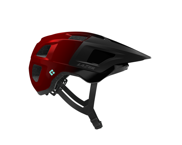 LAZER Unisex MTB Finch KinetiCore Helm - metallic red