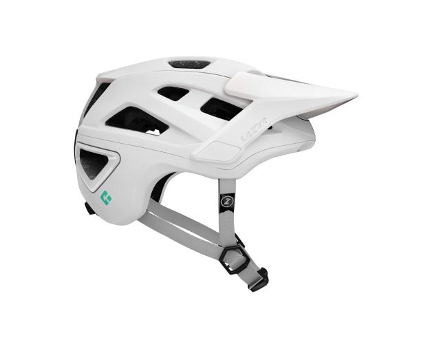 LAZER Unisex MTB Jackal KinetiCore Helm - matte full white