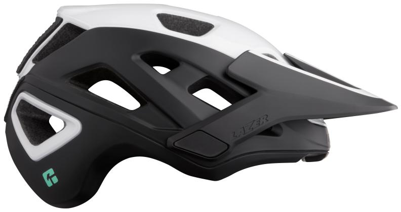 LAZER Unisex MTB Jackal KinetiCore Helm - matte white black