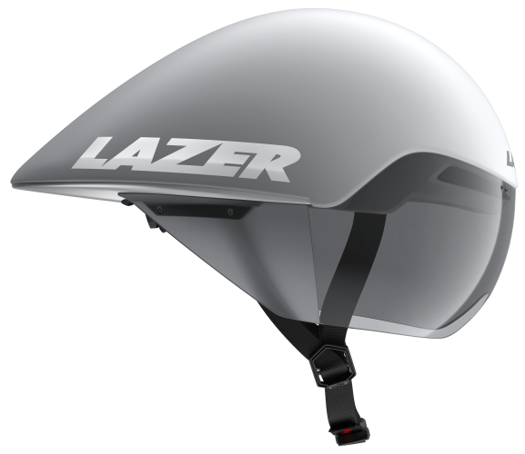 LAZER Unisex Road Volante KinetiCore Tri Helm - matte white silver