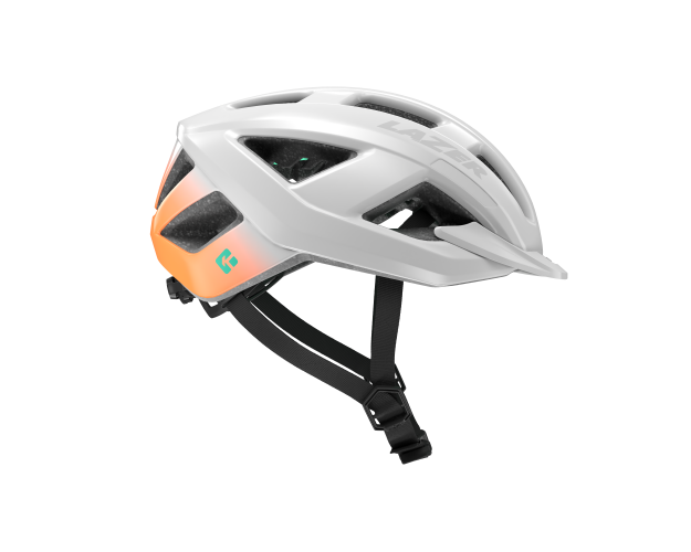 LAZER Unisex Sport Cerro KinetiCore Helm - white flash orange