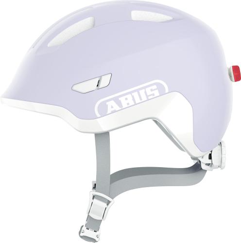 Abus Kinder Velohelm Smiley 3.0 ACE LED - pure lavender (Grösse: M (50-55 cm))