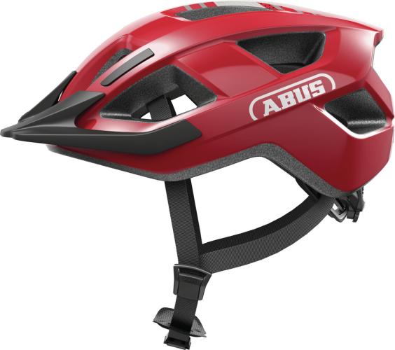 Abus Velohelm Aduro 3.0 LED - blaze red (Grösse: L (58-62 cm))