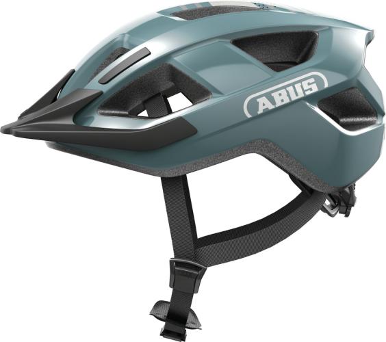 Abus Velohelm Aduro 3.0 LED - glacier blue (Grösse: M (52-58 cm))