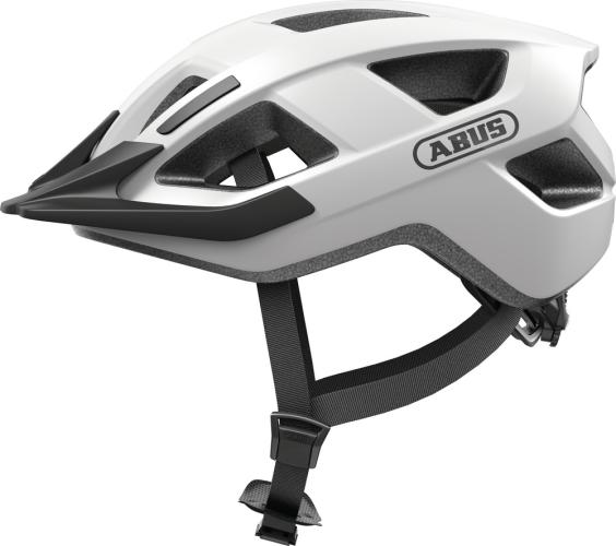 Abus Velohelm Aduro 3.0 LED - polar white (Grösse: M (52-58 cm))