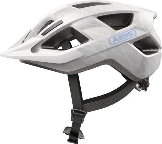 Abus Velohelm Aduro 3.0 LED - white art (Grösse: M (52-58 cm))