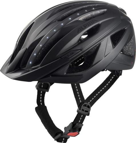 Alpina Haga LED Velohelm - black matt (Grösse: 51-56)
