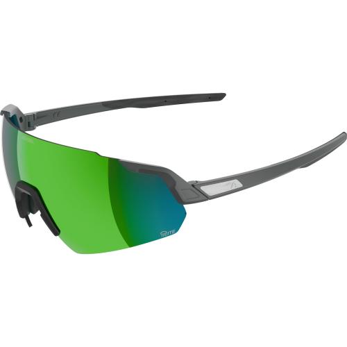 Alpina Turbo Air Q-Lite Sportbrille - midnight-grey matt, green cat. 2