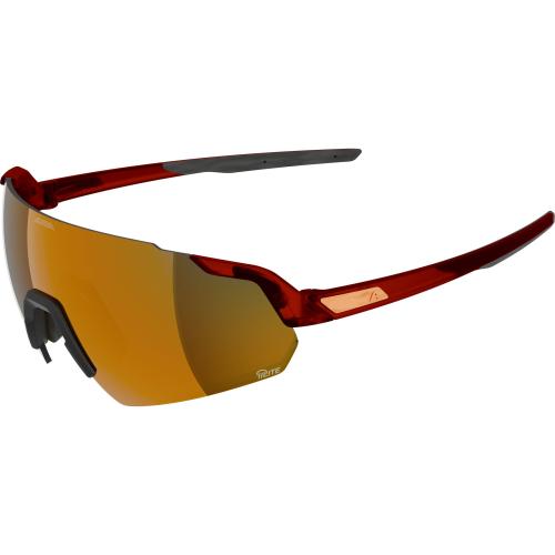 Alpina Turbo Air Q-Lite Sportbrille - red transparent matt, gold