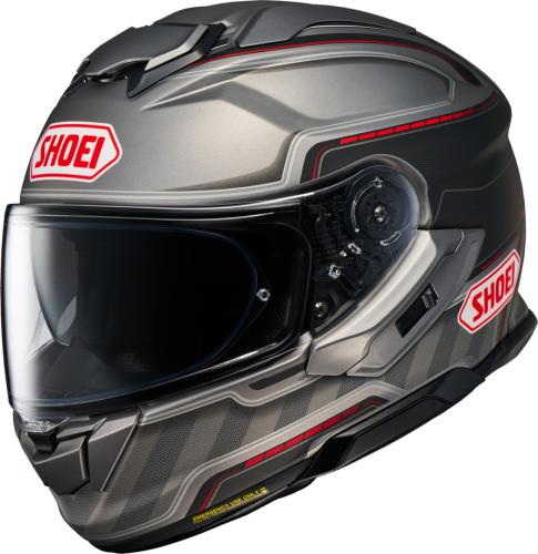 SHOEI Integralhelm GT-Air 3 Discipline TC-1 - matt-grau-rot