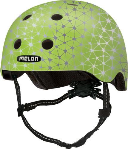 Melon Helm Toddler Magic Reflective Synapse grün - xxs (Grösse: XXS (44-50 cm))