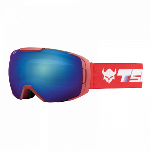 TSG Skibrille One - red stripes