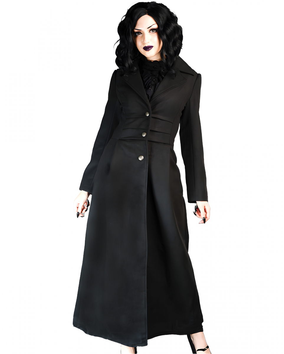 Baroness Gothic Mantel schwarz S/M
