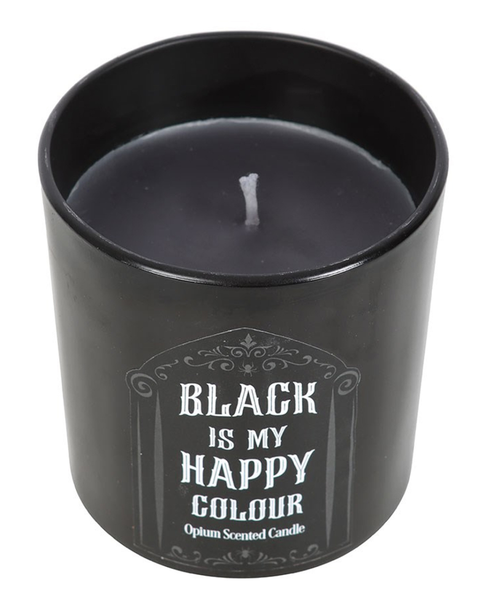'Black is My Happy Colour' Gothic Duftkerze