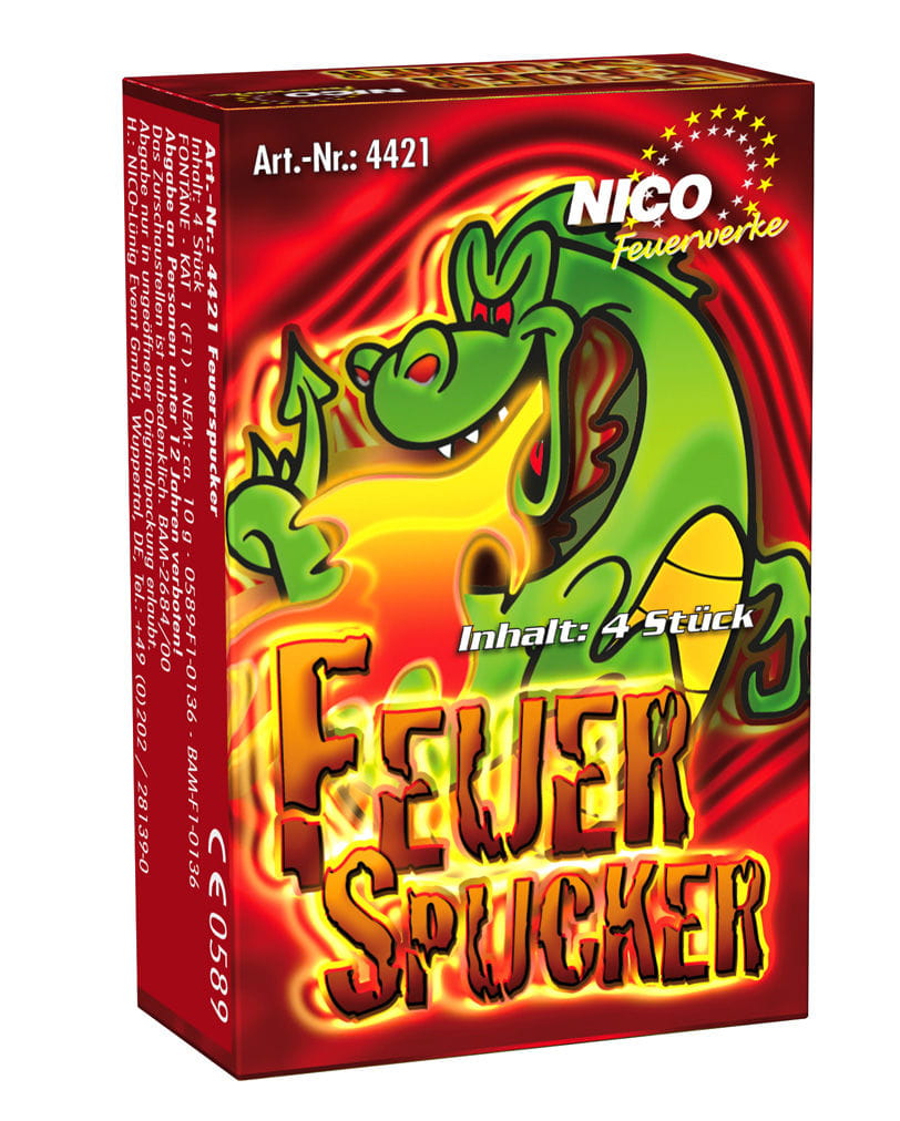 Feuerspucker 4er-Schachtel