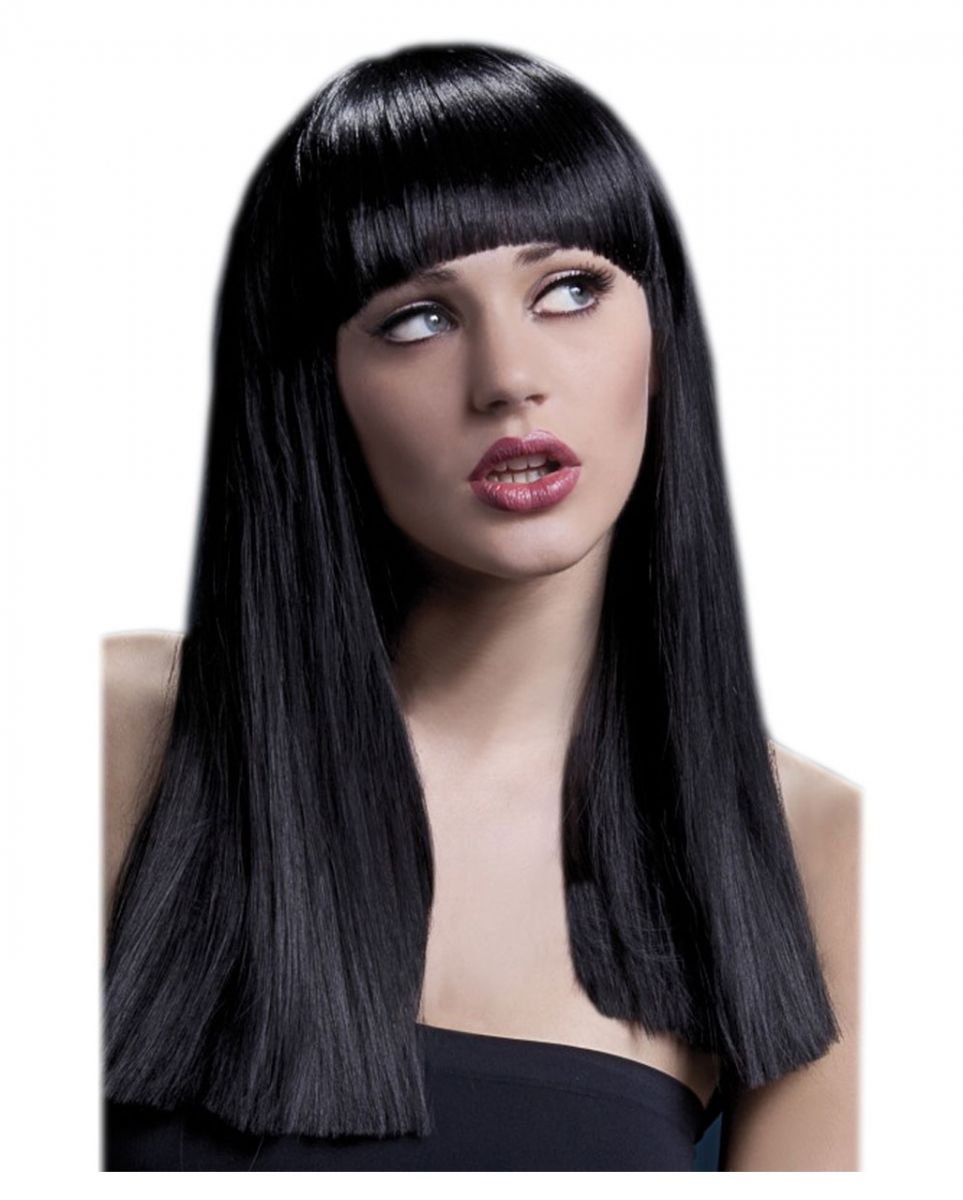 Damenperücke Alexia schwarz