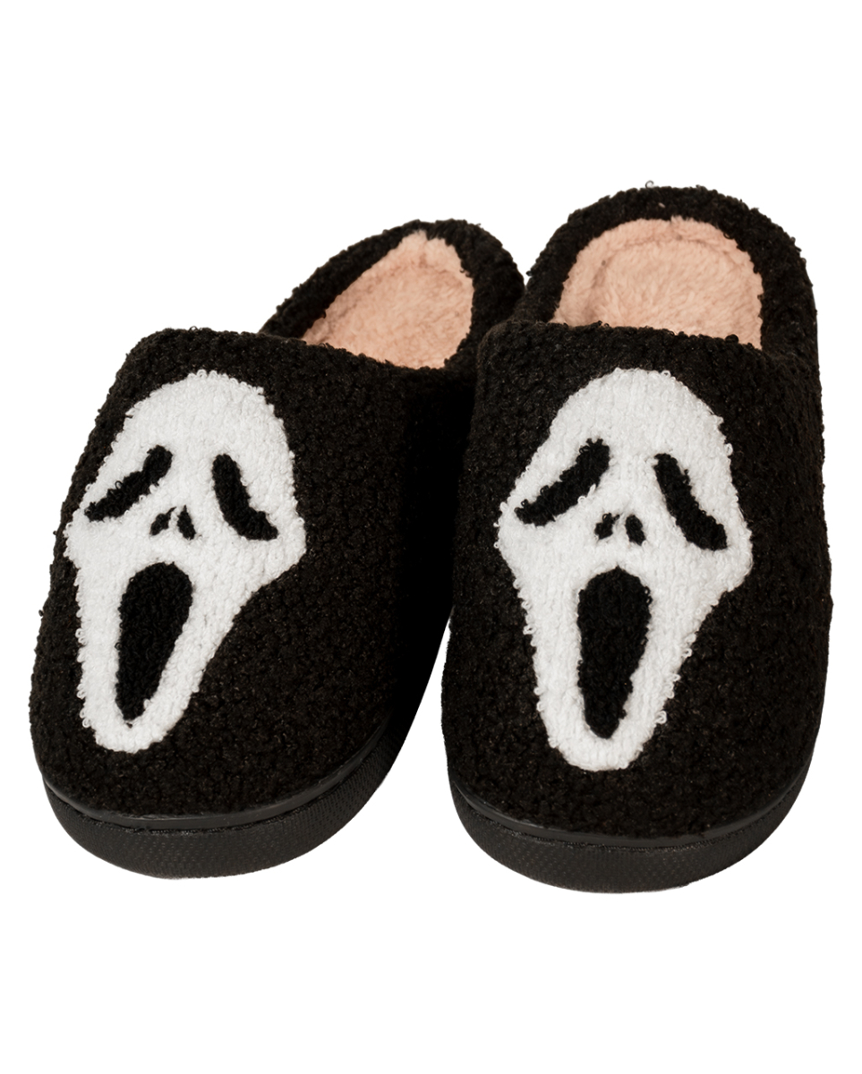 Flauschige Halloween Hausschuhe mit Geist als Motiv 38/39