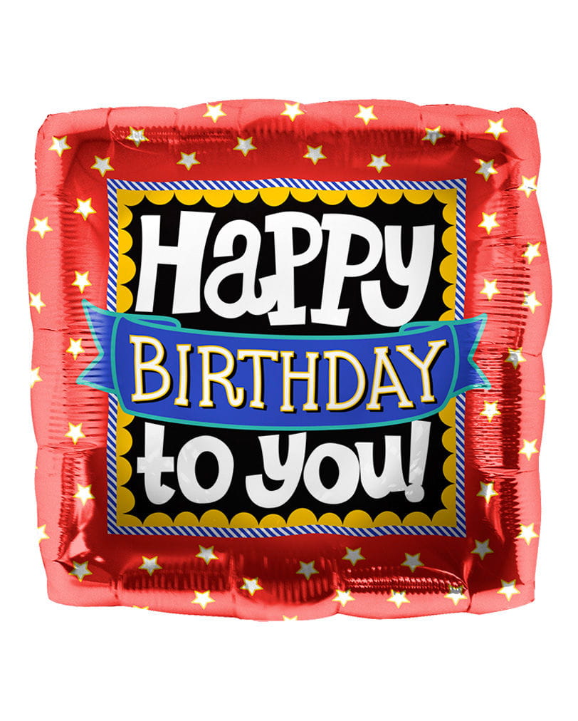 Folienballon Happy Birthday to you