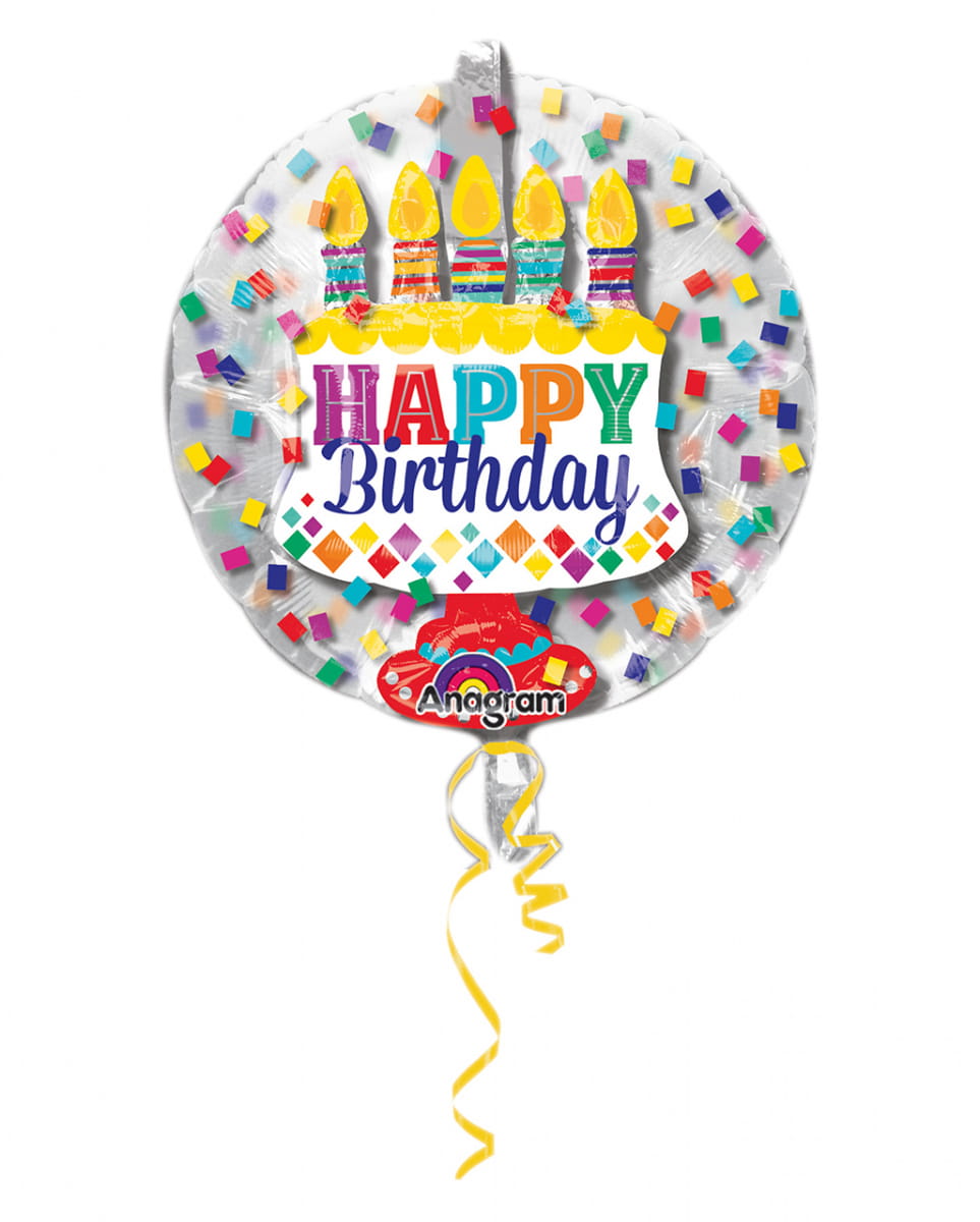 Happy Birthday Ballon in Ballon 60cm