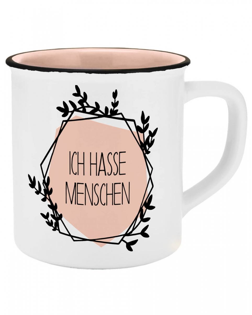 Ich hasse Menschen Keramik Tasse
