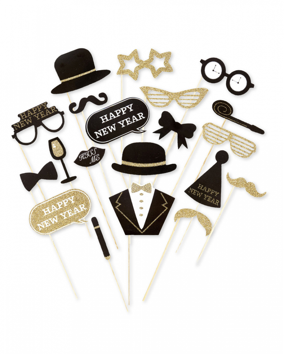 Happy New Year Silvester Fotobox Set