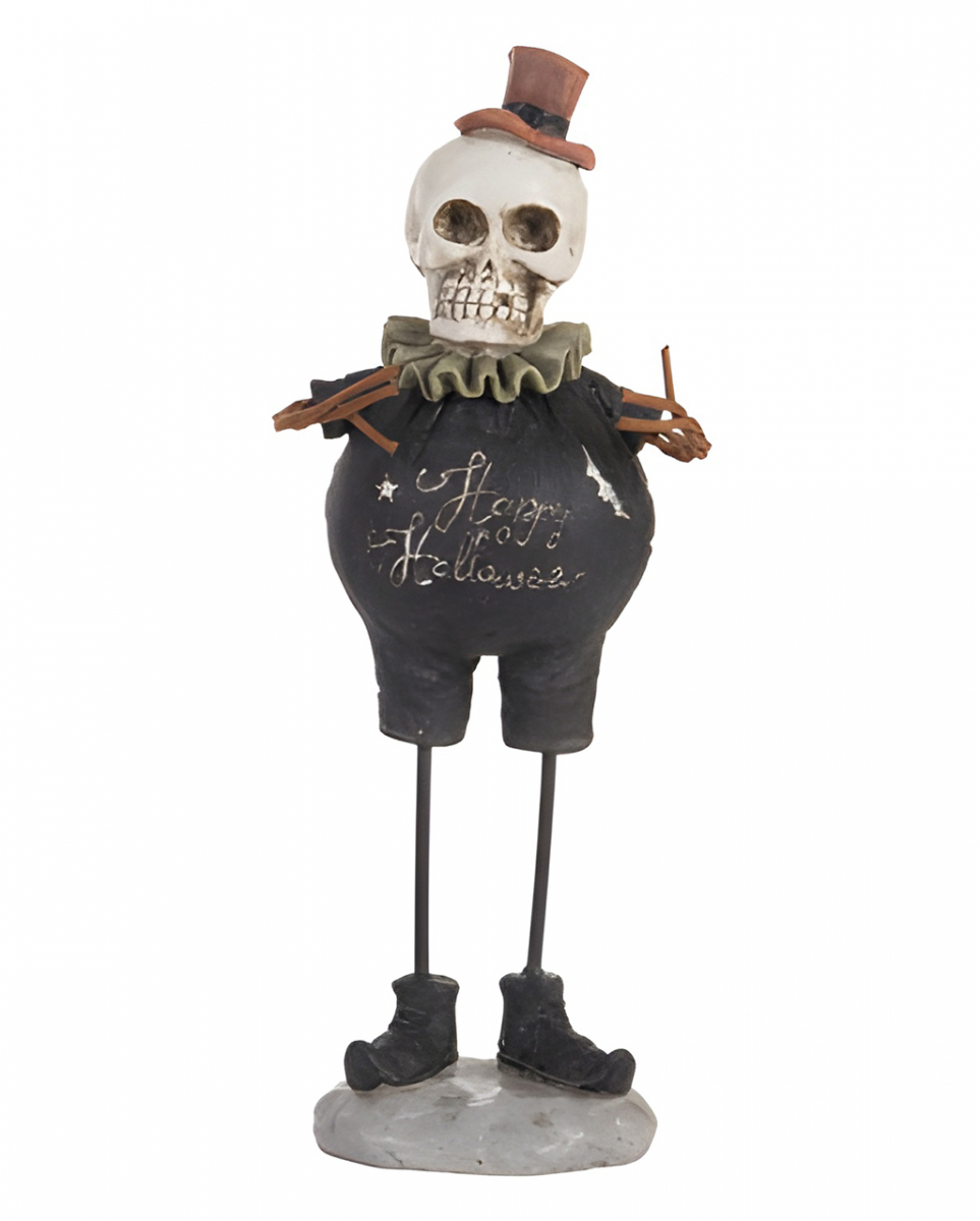 Vintage Happy Halloween Skelett Figur 21cm
