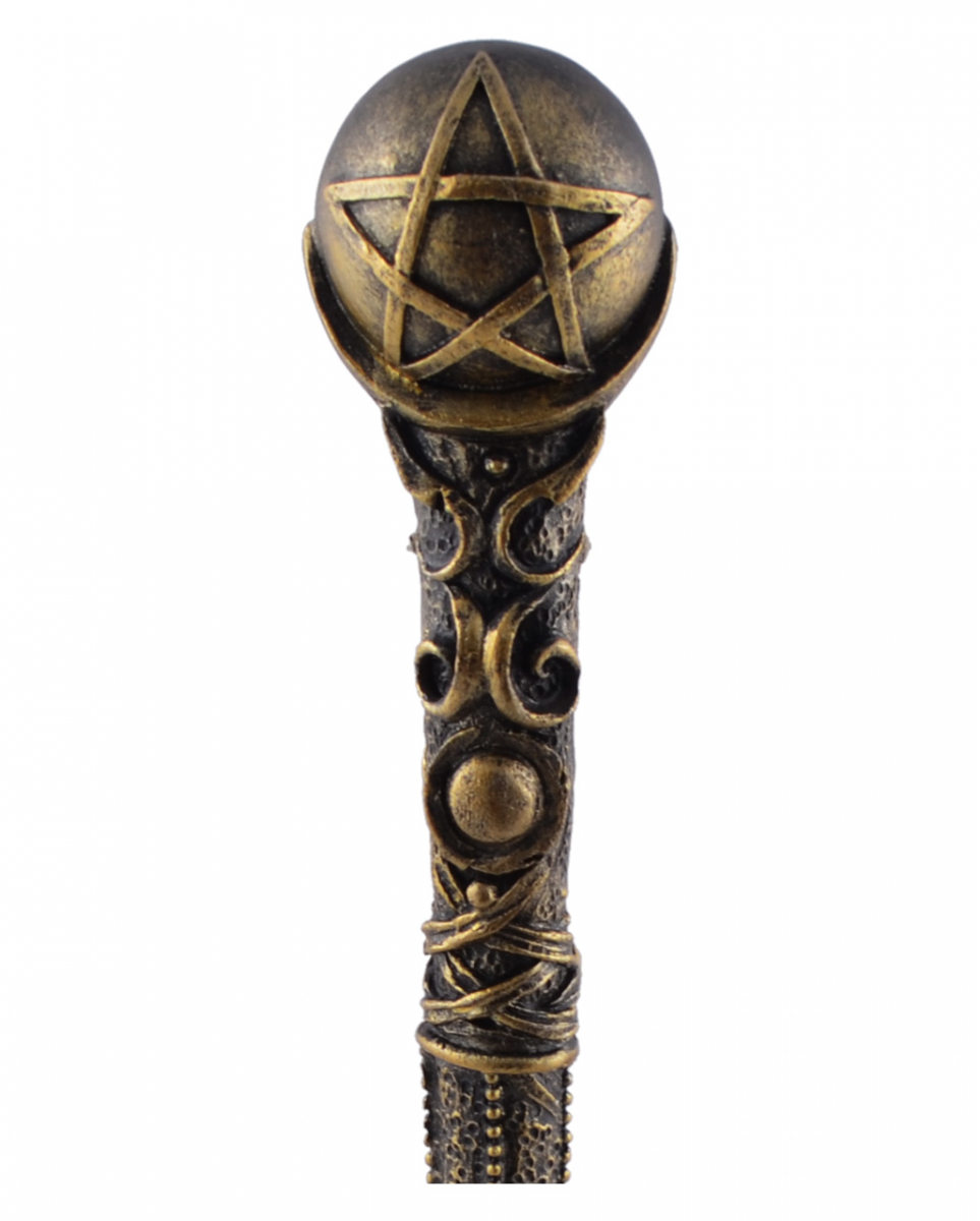 Zauberstab Spellbound mit Pentagramm Kugel