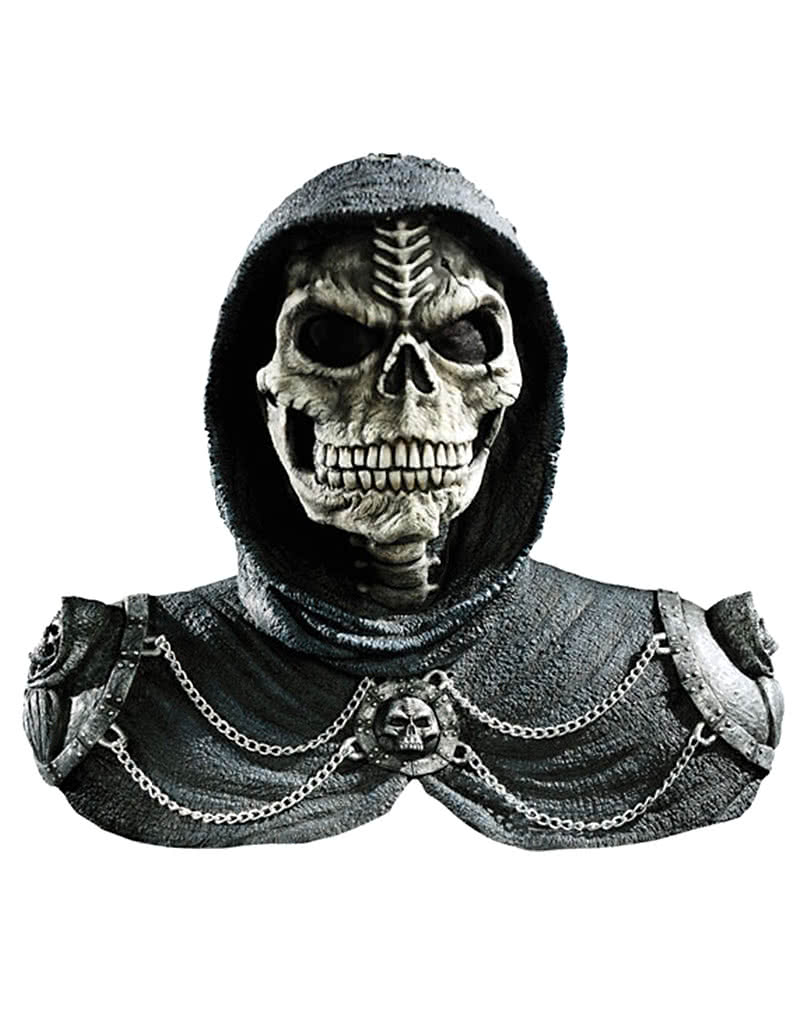 Dark Reaper Maske mit Schulterpanzer LARP & Fantasy Maske