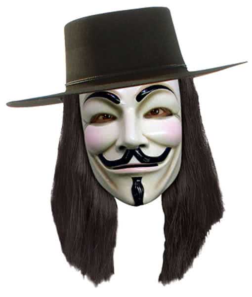 V for Vendetta Perücke -V-Vendetta Fanartikel-Guy Fawkes-Acta Maske-