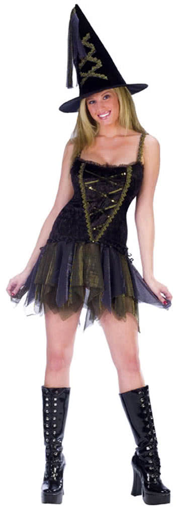Sexy Flirt Hexe Gr. S/M Halloween Kostüm
