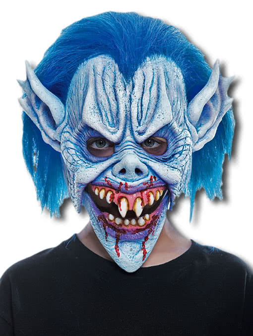 Blaue Teufel Kindermaske   Horror Masken