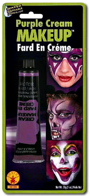 Creme Make Up Violett in der Tube   Halloween Make Up