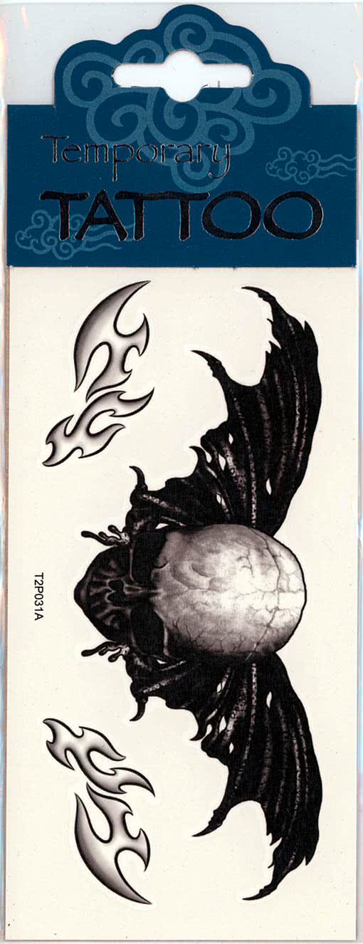 Flügel Tattoo Winged Skull   Tribal Tattoo zum aufkleben jetzt