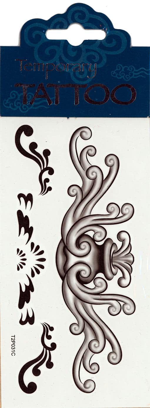 Flügel Tattoo Water Fountain  Tribal Tattoo zum aufkleben auf die