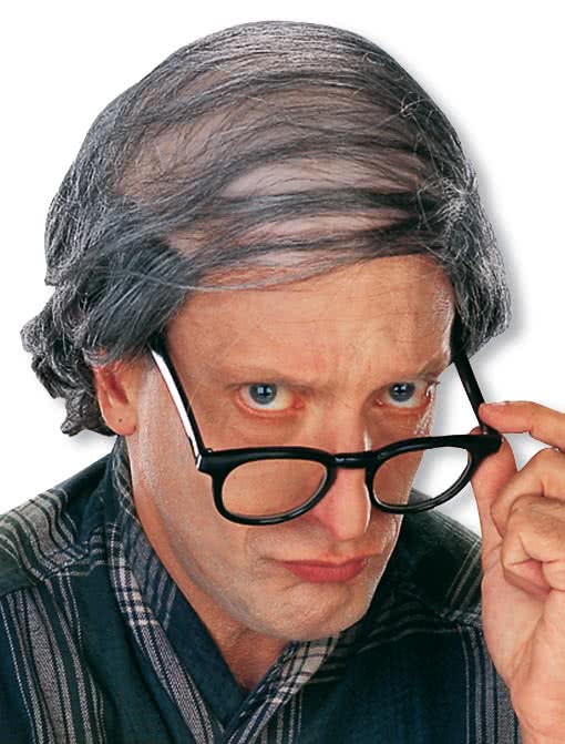 Halbglatze Perücke  Glatzenperücke- Opa Perücke