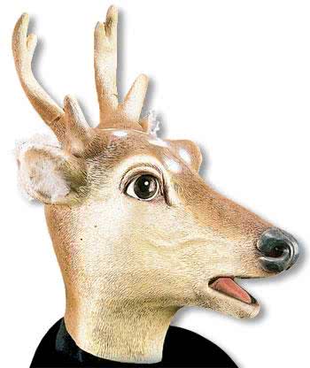 Rehbock Maske aus Latex Tiermasken kaufen