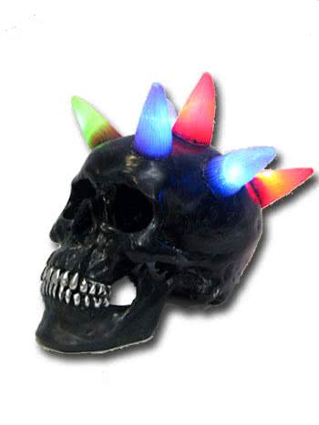 Totenschädel mit LED Mohawk -Totenköpfe kaufen
