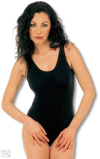 Ärmelloser Damenbody schwarz S   Sexy Dessous für Karneval