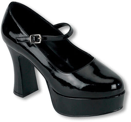 Mary Janes Pumps schwarz schwarze Pumps Sexy High Heels 40/42