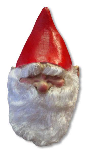 Gartenzwerg Maske  Zwergen Maske für Fasching