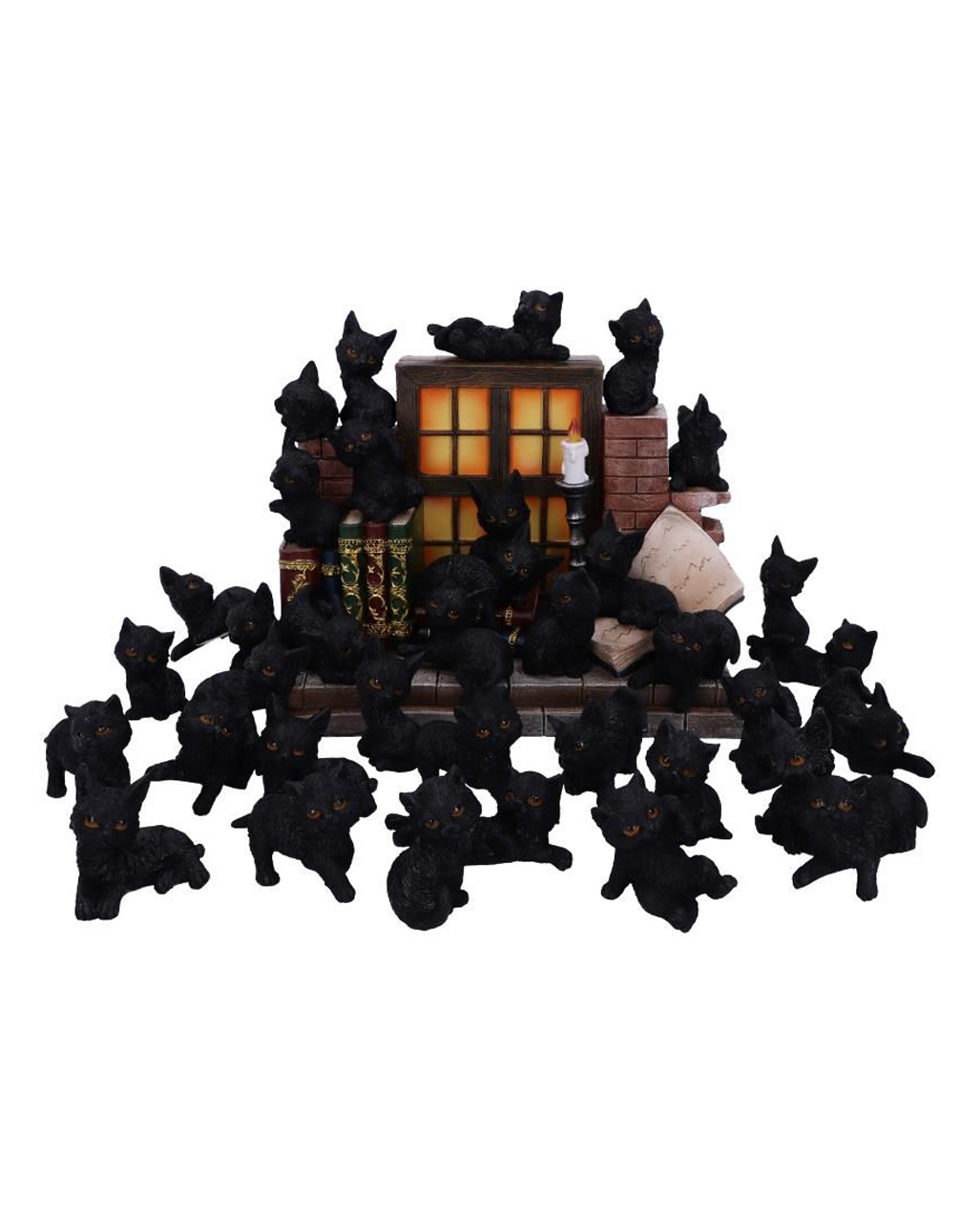 36 Schwarze Katzen mit Mystic Gothic Display ordern!