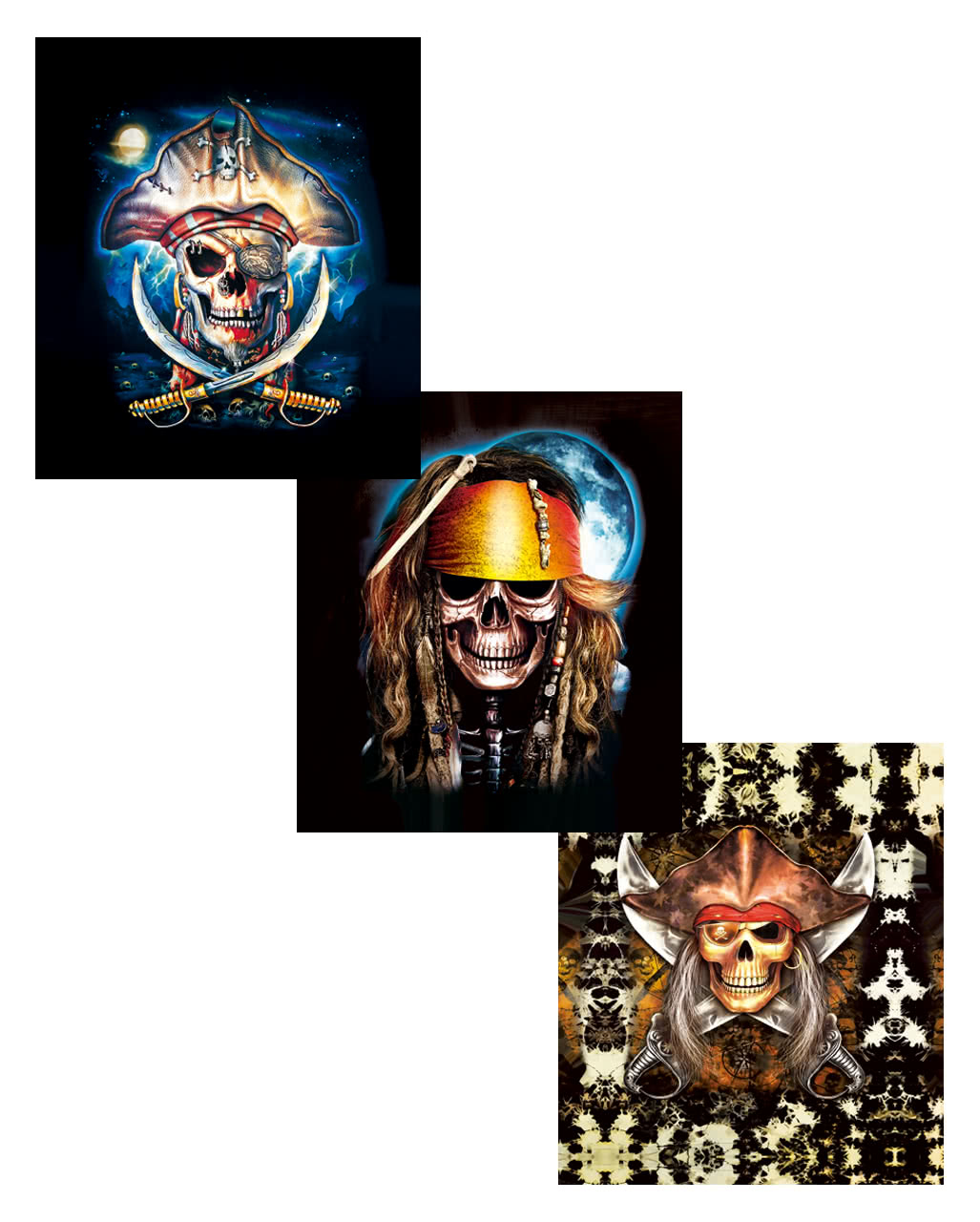 Piraten Hologramm Wandbild Seeräuber Dekoration