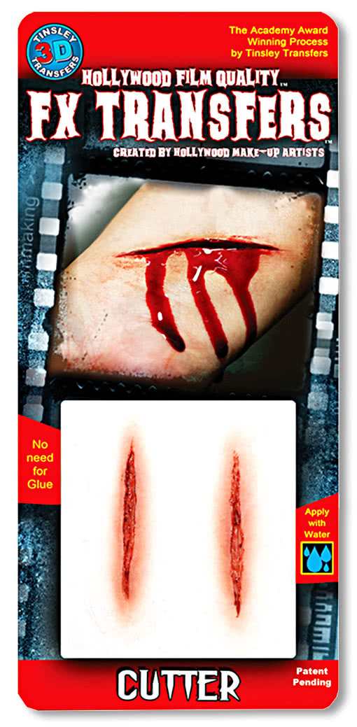 3D Tattoo Schnitt Halloween Make-up