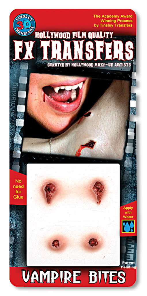 3D FX Transfer Tattoo Vampirbiss Halloween Make-up