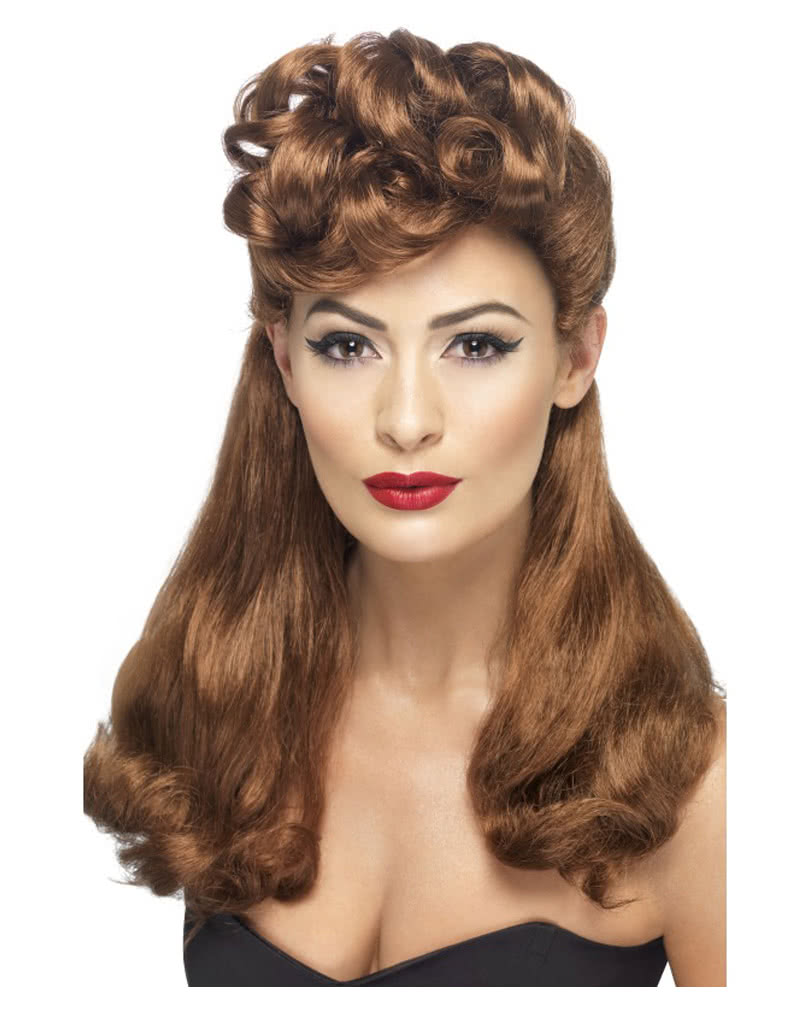 40er Jahre Perücke Vintage Rockabilly Frauenperücke