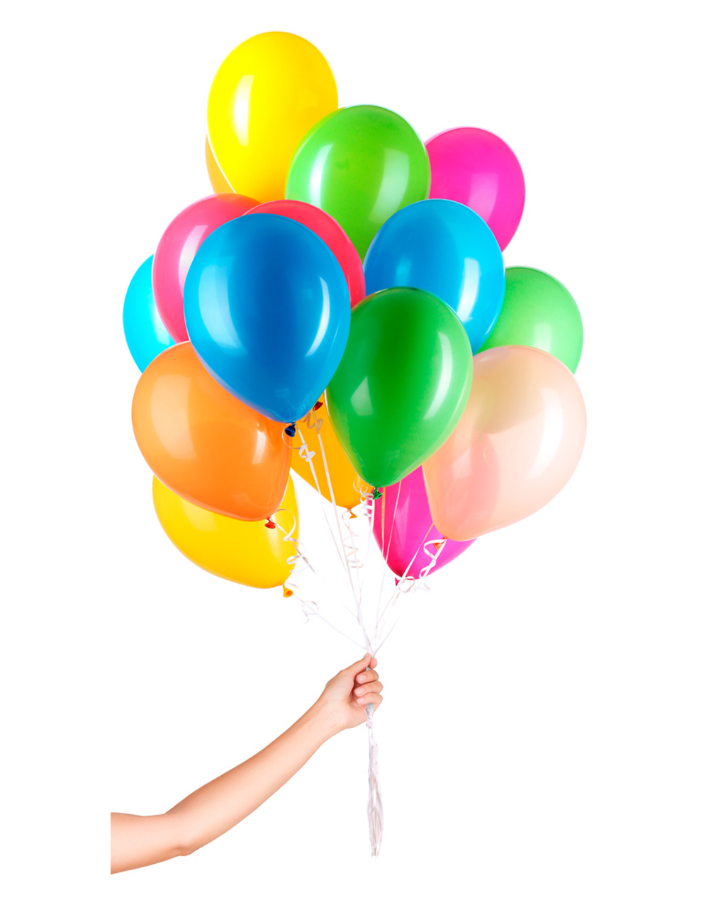 50 Latex Ballons für Helium mit Schnur Partydeko