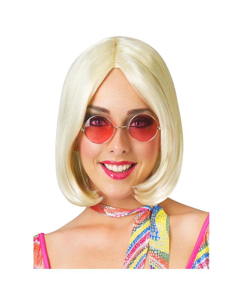 60er Jahre Bob Perücke schicke Damenperücke in platinblond