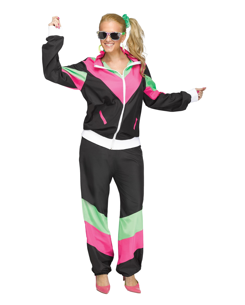 80er Jahre Bad Taste Trainingsanzug Kostüm ▶ M/L